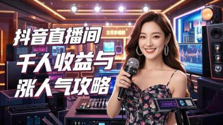 [原创]抖音直播间1000人能赚多少钱？直播间怎么能快速涨人气？