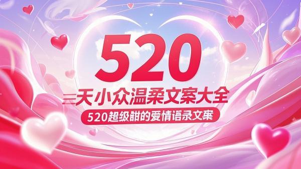 [原创]520当天小众温柔文案大全 520超级甜的爱情语录文案[吾爱独家]
