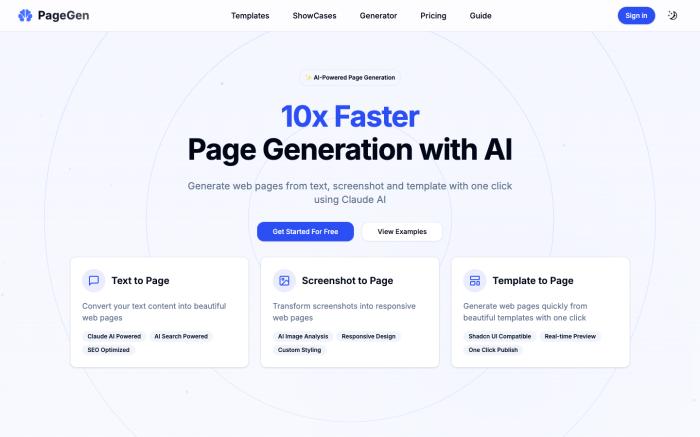 PageGen AI网页生成[吾爱神器]
