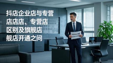 [原创]抖店企业店和专营店的区别是什么？旗舰店怎么开？