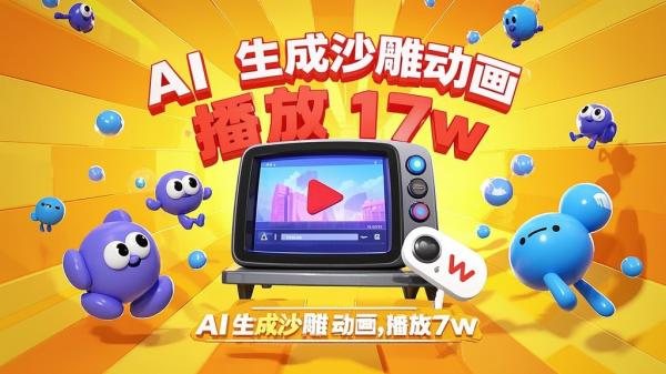 [原创]AI一键生成沙雕动画，一条视频播放17w+，轻松日入2000+[吾爱独家]