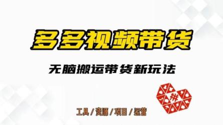 纯搬运带货玩法-课程-网盘资源分享