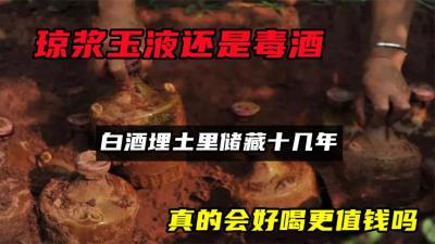 琼浆玉液还是毒酒！白酒埋土里储藏十几年，真的会好喝更值钱吗？-吾爱原创解说文案