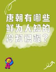 唐朝鲜为人知的冷知识大揭秘