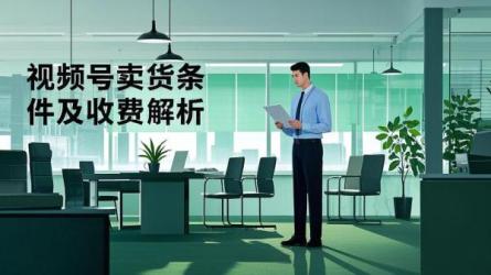 [原创]视频号卖货需要什么条件？怎么收费？