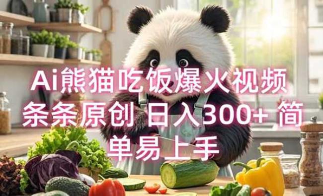Ai熊猫吃饭教程[原创资源]