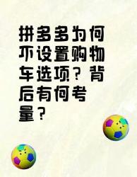 拼多多不设购物车？背后竟有这些考量