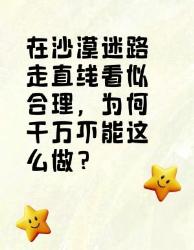 沙漠迷路走直线？千万别这么做！
