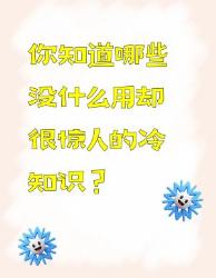 你知道那些没用却惊人的冷知识吗