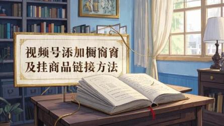 [原创]视频号如何添加橱窗？怎么挂商品链接？