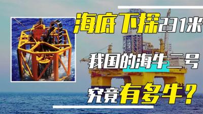 2000米深水下钻231米！我国自研神兽”海牛二号“，是咋工作的？-原创解说文案