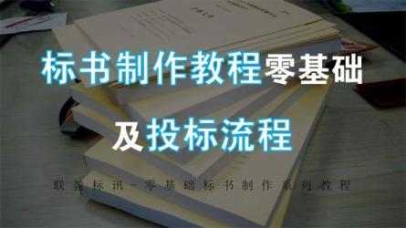 标书制作流程与技巧教学课程：-课程-网盘资源分享