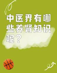 中医养肾知识大揭秘