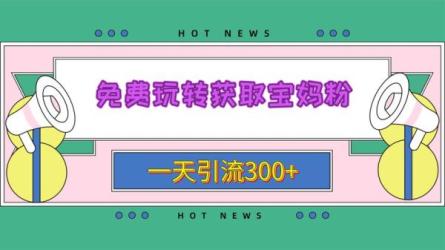 最新小红书母宝妈粉回收项目，1个粉2元，一天轻松300+-课程-网盘资源分享