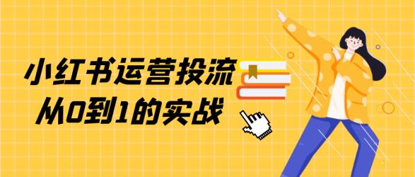 小红书运营投流从0到1的实战【】