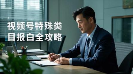 [原创]视频号如何给特殊类目报白？一篇搞定！