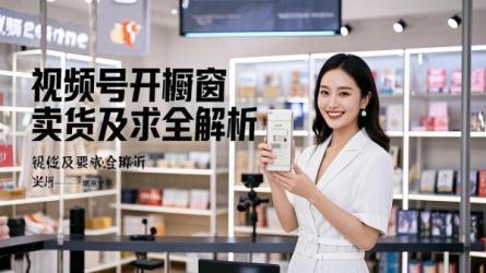 [原创]视频号怎么开橱窗卖东西？有何要求？