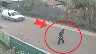 监控摄像头下的10个不可思议画面盘点，山羊将门玻璃摔坏后逃跑！-原创解说文案