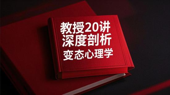 教授20讲深度剖析变态心理学