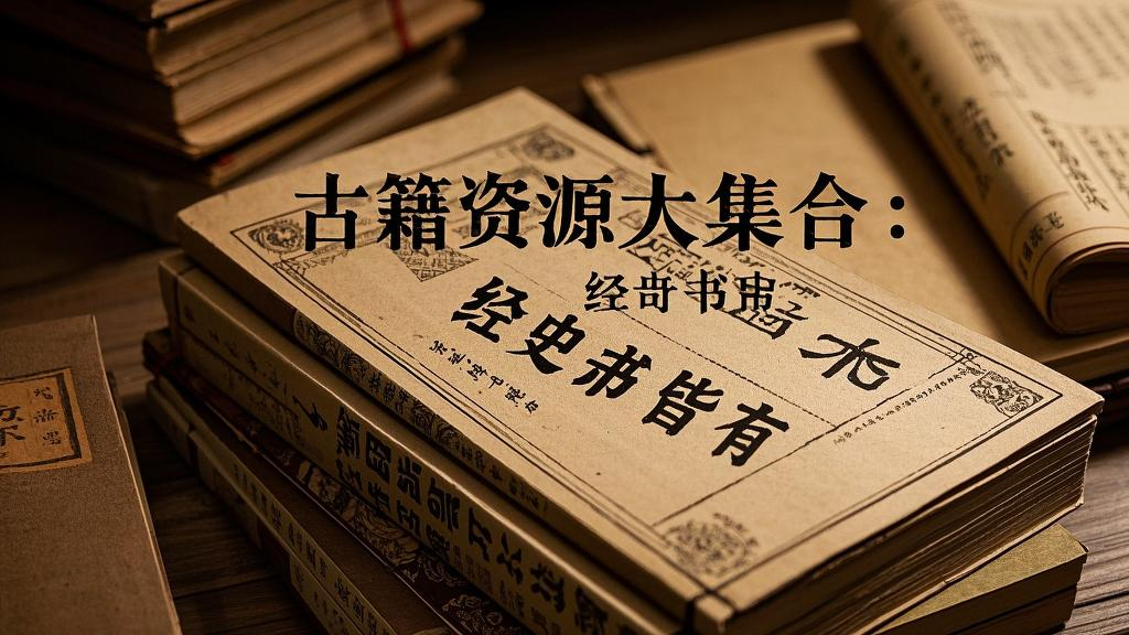 古籍资源大集合：经史奇书皆有