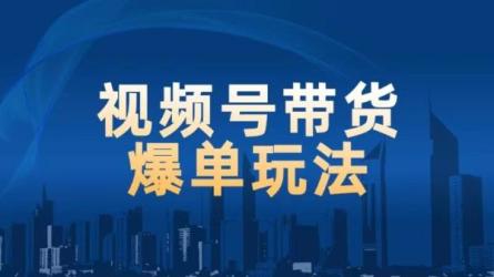 视频号带货，吸引中老年用户-课程-网盘资源分享