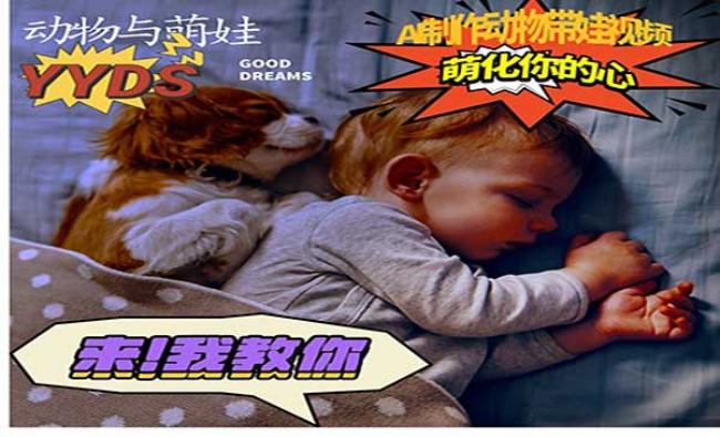 AI动物与萌娃互动[原创资源]