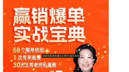赢销爆单实战宝典（在线视频课）-课程-网盘资源分享