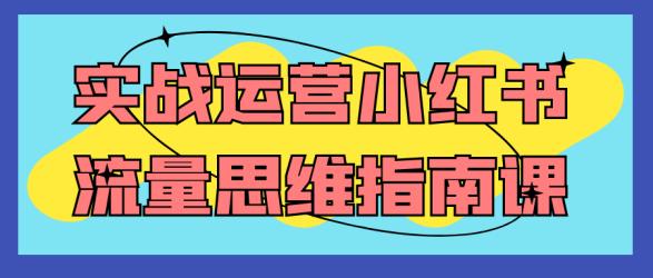 实战运营小红书流量思维指南课【】