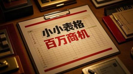 小小表格百万商机