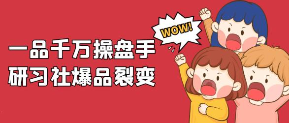 一品千万操盘手研习社爆品裂变【】