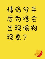 情侣分手后为啥会出现偷狗现象？
