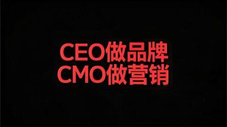 结合“CEO做品牌，CMO做营销”生成一个全新8字标题，只输出标题，不要添加其它内容，不要有标点符号