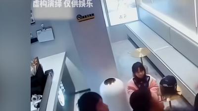 奶茶店内红衣父亲取餐遭误会起冲突，混战两分半，究竟谁之过 .奶爸买奶茶打架后续