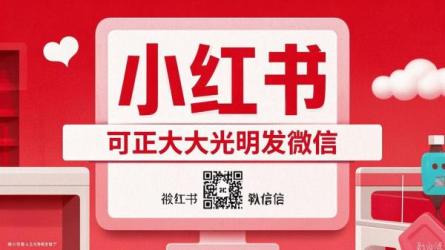 小红书可正大光明发微