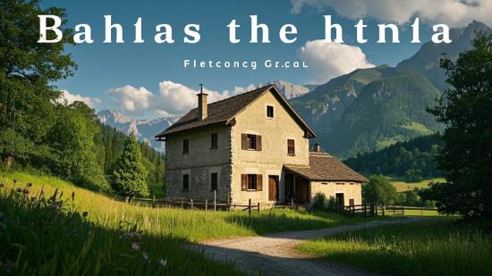 农村怀旧风景老房子无水印素材