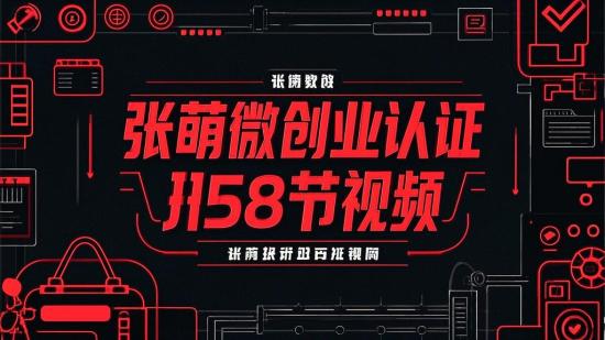 张萌微创业认证班58节视频