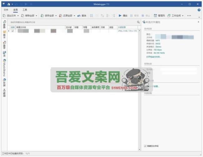 Metatogger 音频标签编辑器_V7.6.1.1 PC绿色版[原创资源]