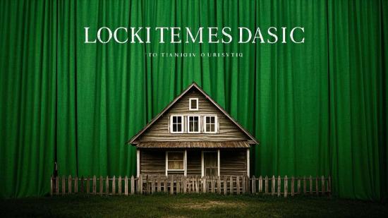 怀旧乡村老房子竖屏绿幕素材