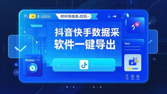 抖音快手数据采集软件一键导出