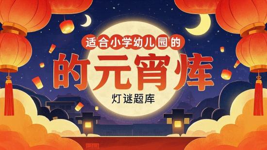 适合小学幼儿园的元宵灯谜题库