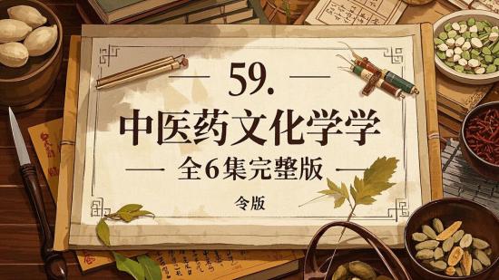 59. 中医药文化学全6集完整版