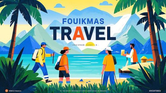 旅行写真类影楼PSD海报模板