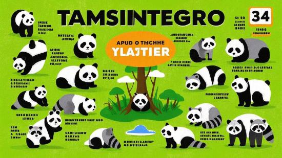 34款熊猫小浣熊自媒体素材