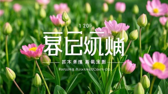 春天植物花朵生长绽放延时素材