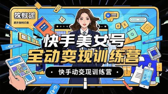 快手美女号全自动变现训练营