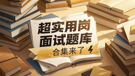 超实用岗位面试题库合集来了