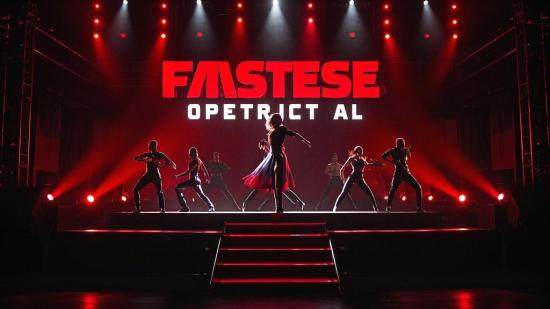 炫酷舞蹈演出T台背景视频素材