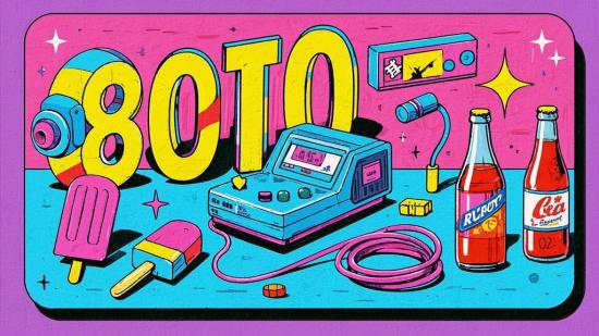 8090童年回忆免抠复古插画素材