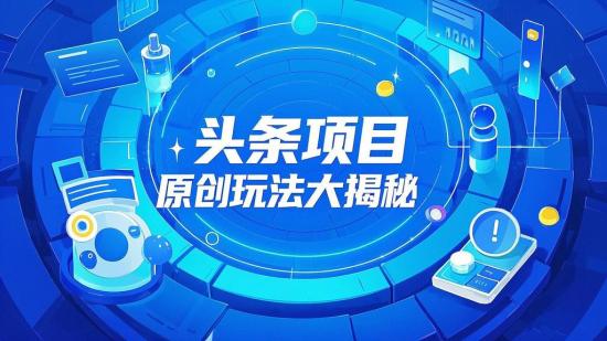 头条项目原创玩法大揭秘