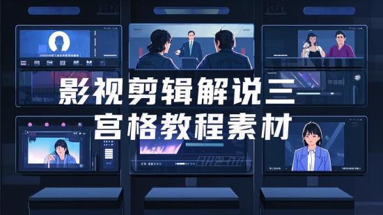 影视剪辑解说三宫格教程素材